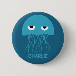 Funny Jellyfish custom buttons