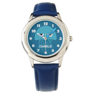 Funny Jellyfish custom monogram watches