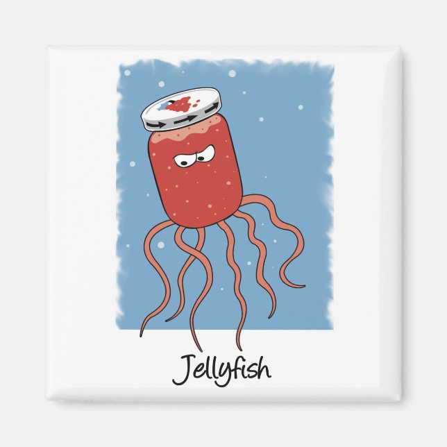 Funny Jellyfish magnet (Front)