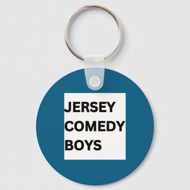 Funny Jersey Comedy Key Ring (Front)