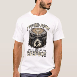 Funny Jesus Bigfoot Vintage Christian Shirt
