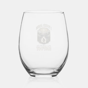 Funny Jesus Bigfoot Vintage Christian Shirt Stemless Wine Glass