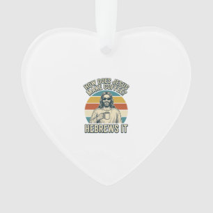 Funny Jesus Coffee Vintage Engraving Shirt Design_ Ornament