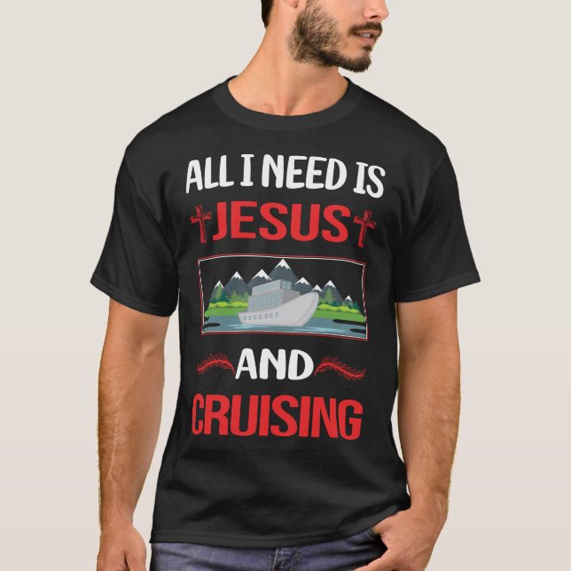 Funny Jesus Cruising Cruise T-Shirt (Front)