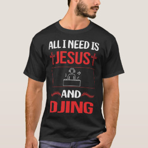 Funny Jesus Djing DJ Disc Jockey Deejay T-Shirt