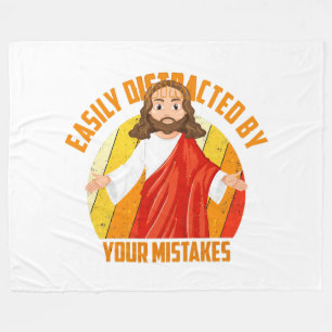 Funny Jesus Fleece Blanket