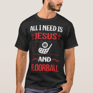 Funny Jesus Floorball T-Shirt