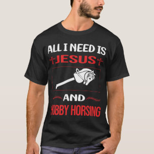 Funny Jesus Hobby Horsing Horse Hobbyhorsing Hobby T-Shirt
