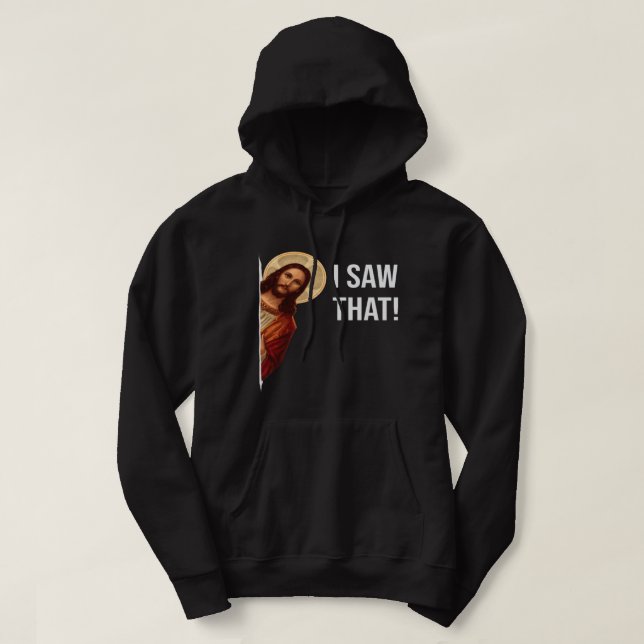 Funny Jesus I See That Christian Church Cross Love Hoodie (Design Front)