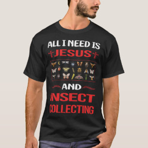 Funny Jesus Insect Collecting Insects Bug Bugs T-Shirt