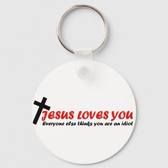 Funny Jesus Key Ring (Front)