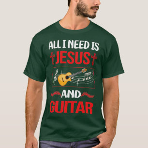 Funny Jesus Playing Guitar Guitarist T-Shirt