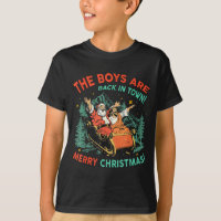 Funny Jesus Santa The Boys Are Back In Town Merry 