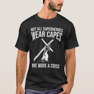 Funny Jesus Superhero Design Men Women Jesus Chris T-Shirt