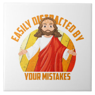 Funny Jesus Tile