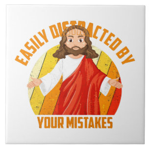Funny Jesus Tile