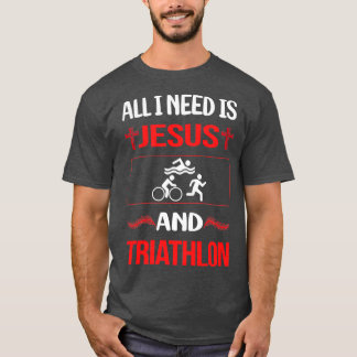 Funny Jesus Triathlon Triathlete Classic TShirt