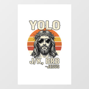 Funny Jesus Vintage Sunset Engraving Quote Design_