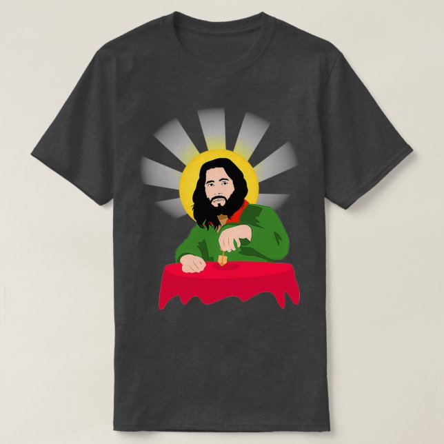 Funny Jesus Was A Jew Dreidel Jewish Hanukkah T-Shirt (Design Front)