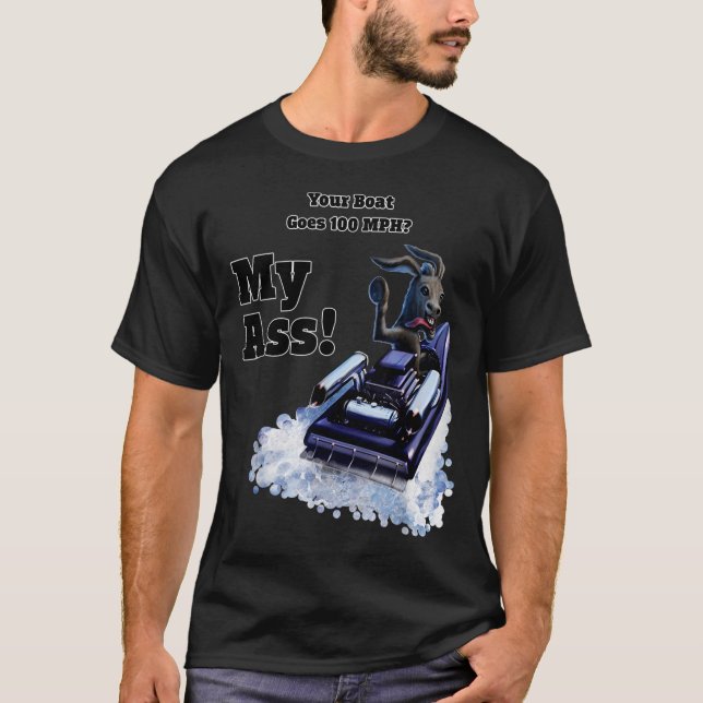 Funny Jet or Power Boat T-Shirt (Front)