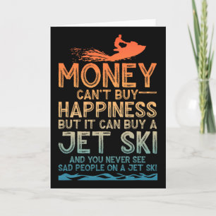 Funny Jet Ski Art For Men Women Kids Water Sport J Card