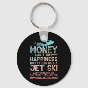 Funny Jet Ski Art For Men Women Kids Water Sport J Key Ring