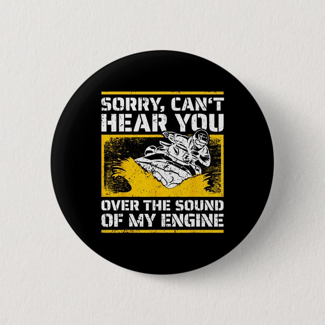 Funny Jet Skiing I Personal Watercraft Rider I Jet 6 Cm Round Badge (Front)