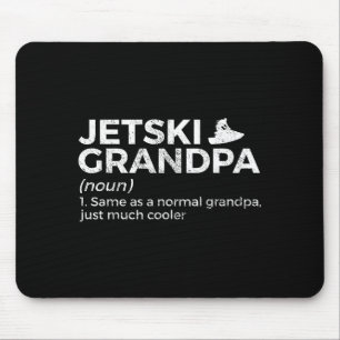 Funny jetski grandpa definition jet skiing  mouse pad