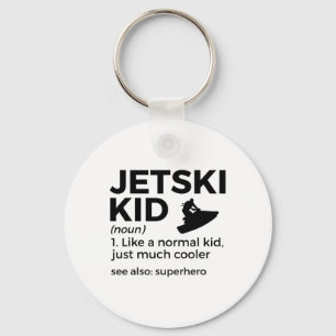 Funny Jetski Kid Definition Jet Skiing _1 Key Ring