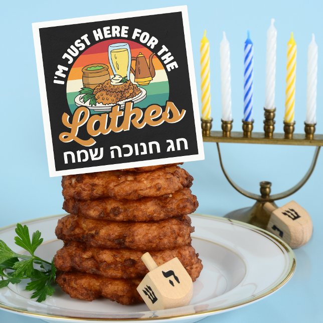 Funny Jewish Celebration Hebrew Happy Hanukkah  Napkin (Creator Uploaded)