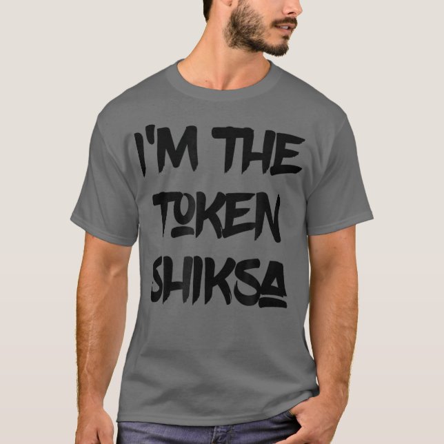 Funny Jewish Shiksa Hebrew Yiddish T-Shirt (Front)
