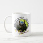 Funny Jewish Squirrel • Happy Hanukkah Coffee Mug<br><div class="desc">What? You've never seen a Jewish squirrel? Say hello to Santa Squirrel's Jewish cousin, Hilarious Hanukkah Squirrel! (We heard those squeals of delight!) Hanukkah Squirrel is a black squirrel and a black squirrel is really just a brown squirrel with a gene which makes him black -- the black squirrel is...</div>
