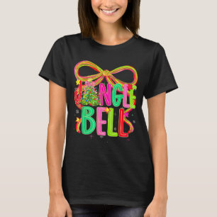 Funny Jingle Bells Coquette Bow Merry Christmas Gi T-Shirt