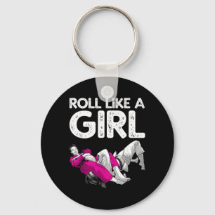 Funny Jiu Jitsu Art for Women Girls Kids Brazilian Key Ring