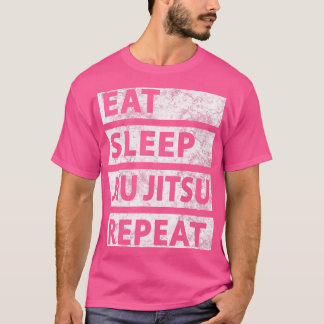 Funny Jiu Jitsu Eat Sleep Jiu Jitsu T-Shirt