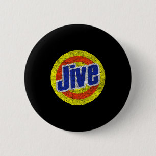 Funny Jive Retro Logo For Loud Mouths 6 Cm Round Badge