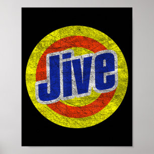 Funny Jive Retro Logo For Loud Mouths Poster