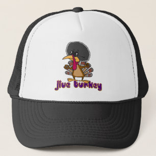 funny jive turkey cartoon with text trucker hat