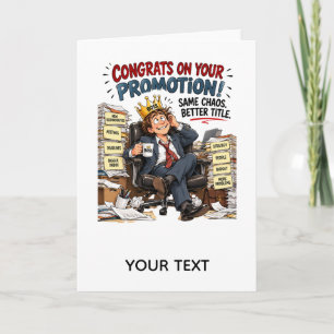 Funny Job Promotion Congratulations Card