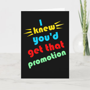 funny job promotion congratulations card