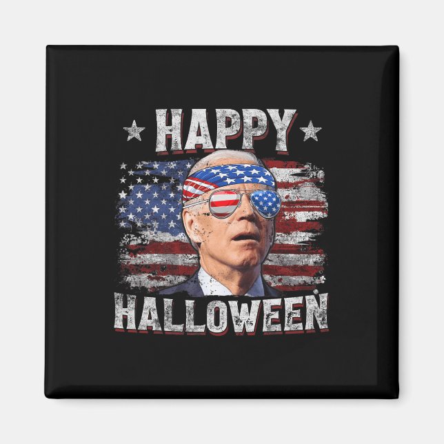 Funny Joe Biden 4th Of July Happy Halloween Americ Magnet (Front)