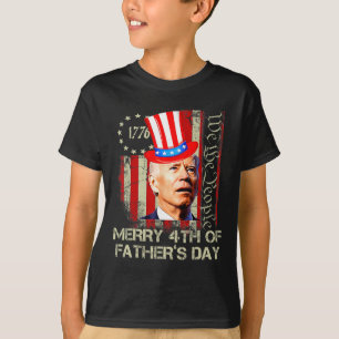Funny Joe Biden 4th Of July Merry 4th Of Father's  T-Shirt