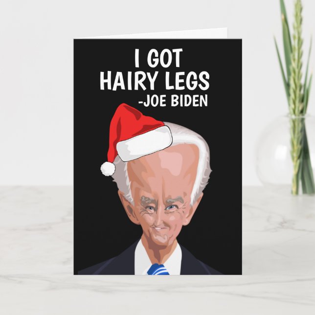 FUNNY JOE BIDEN CHRISTMAS GREETING CARD (Front)