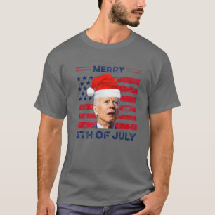Funny Joe Biden Dazed Merry 4Th Of July T-Shirt