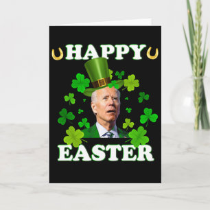 Funny Joe Biden Easter Confused St Patricks Day  Card