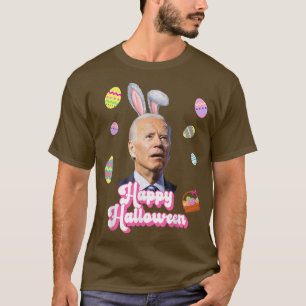 Funny Joe Biden Happy Halloween Confused Easter Bi T-Shirt