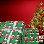 Funny Joe Biden Kamala Harris Santa Custom Face Wrapping Paper<br><div class="desc">Funny Joe Biden Kamala Harris Santa Custom Face</div>