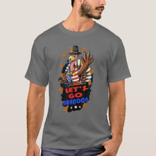 Funny Joe Biden Let's Go Brandon Turkey Thanksgivi T-Shirt