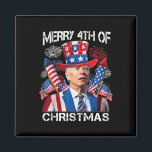 Funny Joe Biden Merry 4th Of Christmas 4th Of July Magnet<br><div class="desc">Funny Joe Biden Merry 4th Of Christmas 4th Of July Firework</div>