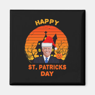 Funny Joe Biden St Patrick Christmas Joe Biden Hal Magnet